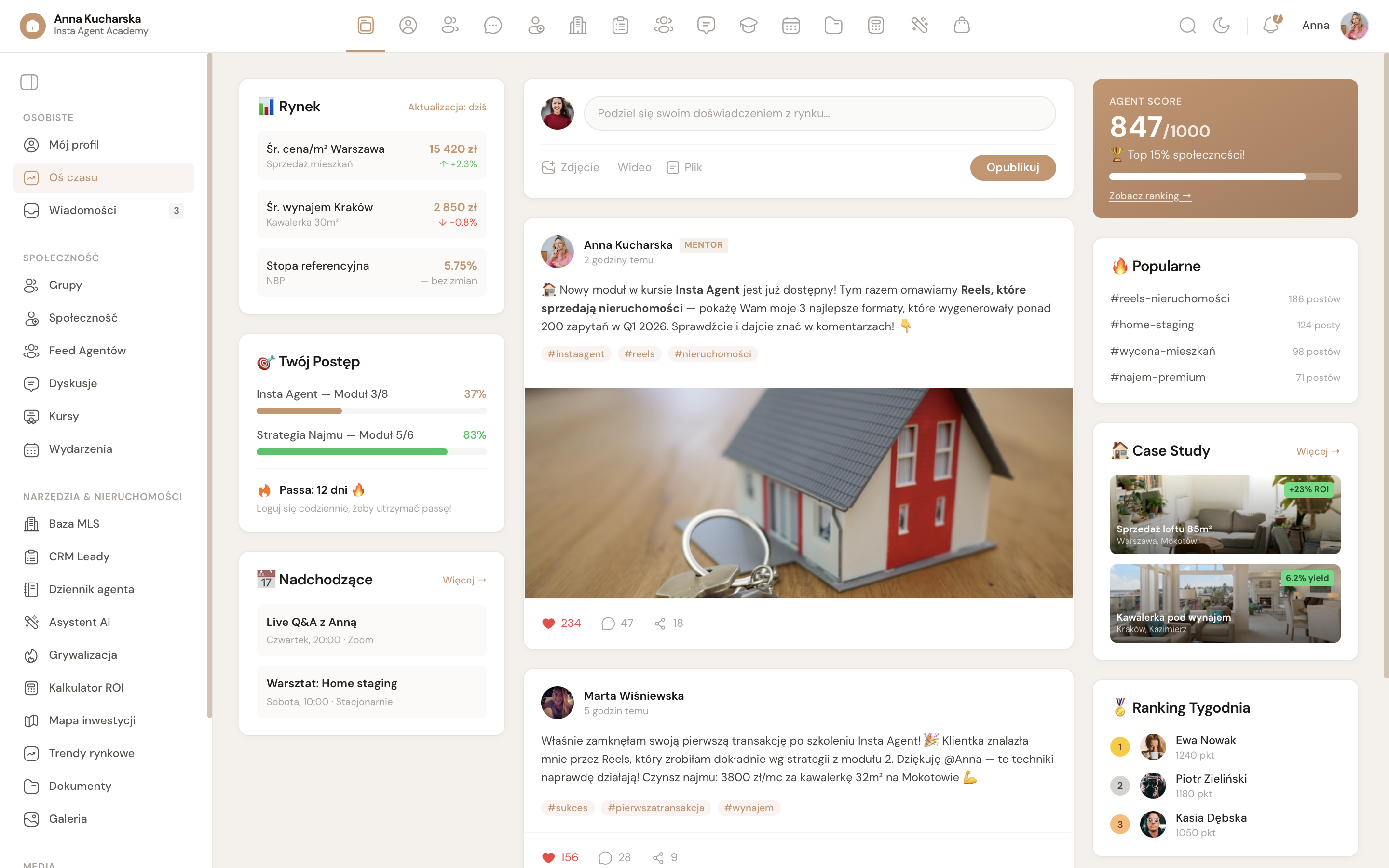 Podgląd platformy Sellso